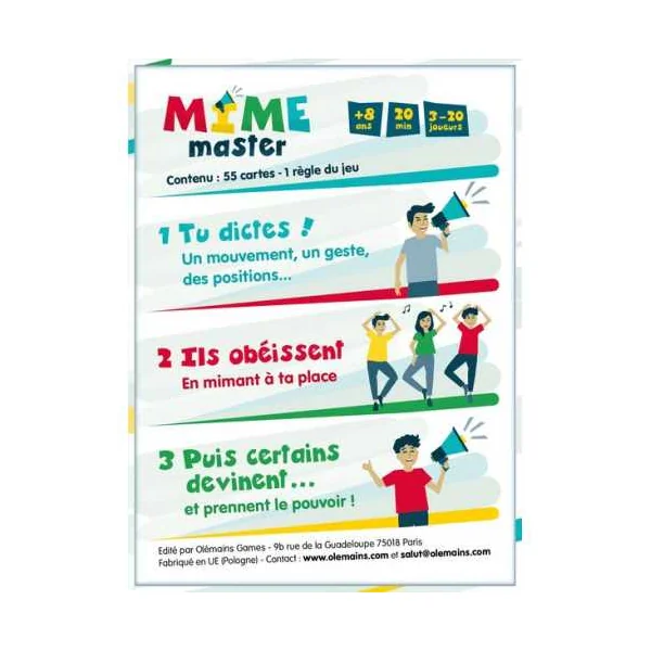 Jeu Mime Master