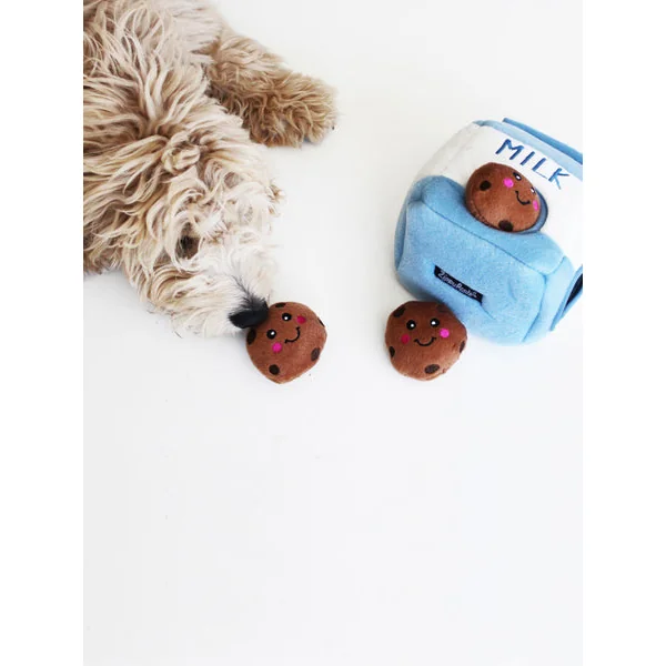 Jouet d'occupation pour chien original - Milk et Cookies - ZippyPaws