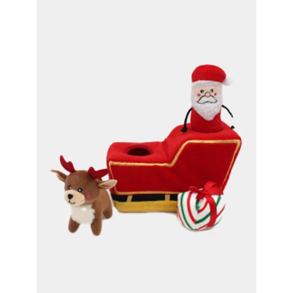Jouet d'occupation pour chien - Traineau du Père Noël - ZippyPaws