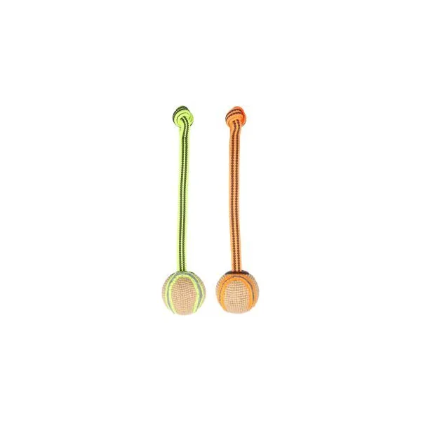 JOUET JURU CORDE AVEC BALLE FLUO