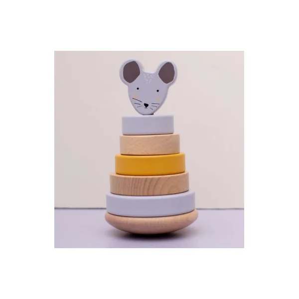Jouet à empiler en bois Souris - Trixie