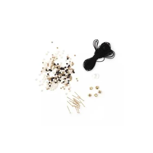 Kit bijoux or et noir - Graine Créative