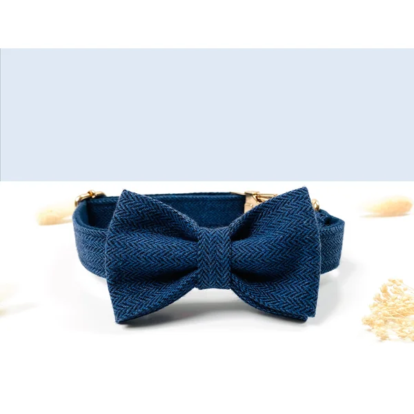 Kit Complet Chien Personnalisé Chevron Marine