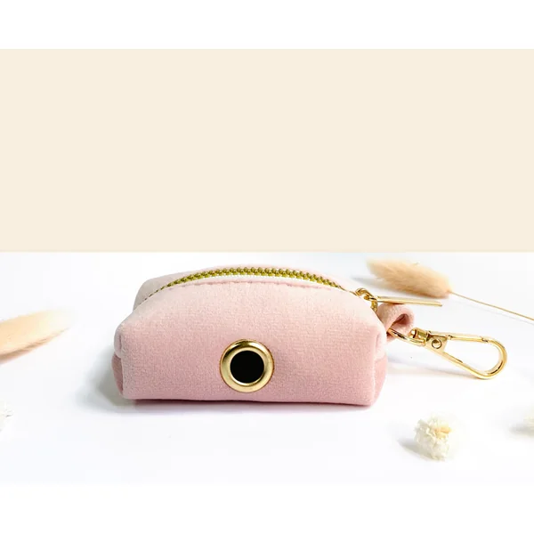 Kit Complet Chien Personnalisé Velours Lisse Rose