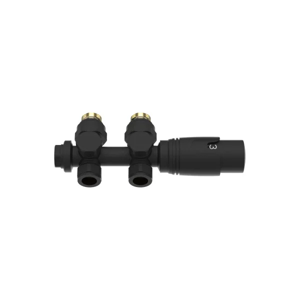 Kit Multibloc Thermostatique Noir pour Radiateur