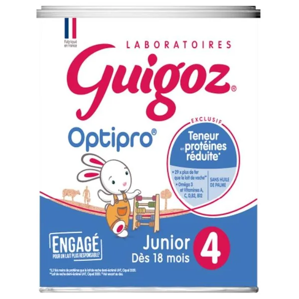 Lait 4 Optipro poudre - dès 18 mois, Guigoz (900 g)