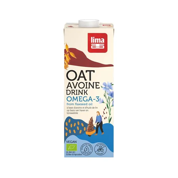 Lait d'avoine Omega-3 BIO, Lima (1 L)