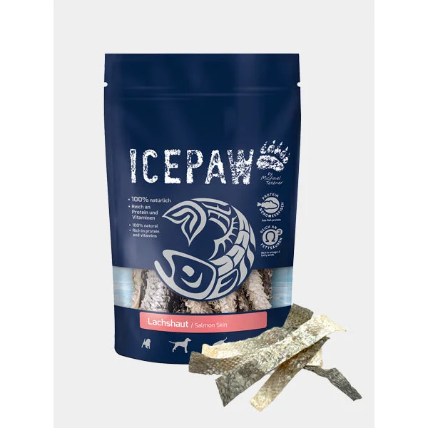 Lamelles de Peau de Saumon séchée - Icepaw