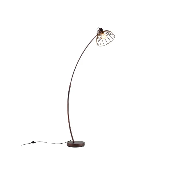 Lampadaire moderne avec abat-jour grillagé 160 cm
