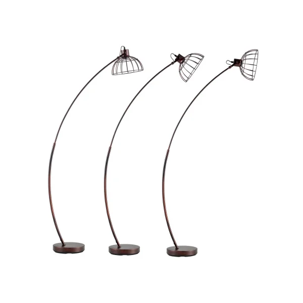 Lampadaire moderne avec abat-jour grillagé 160 cm