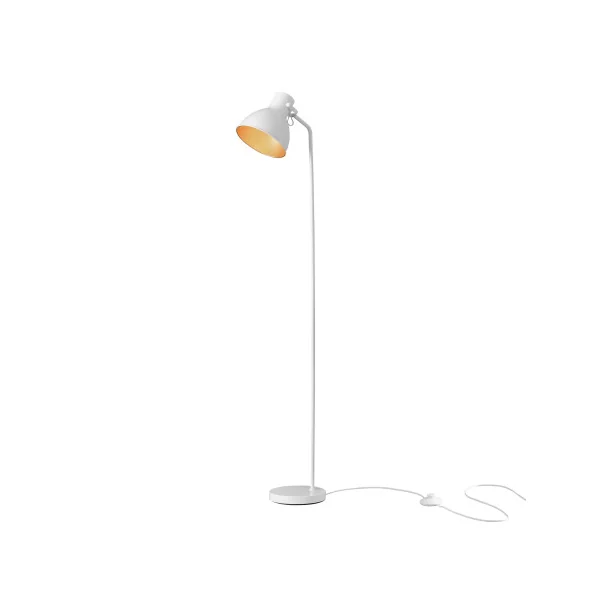 Lampadaire moderne blanc 165 cm avec abat-jour réglable