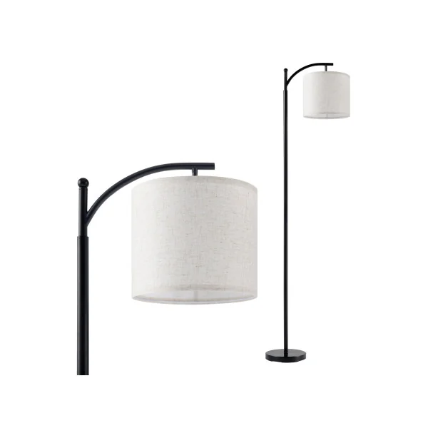 Lampadaire moderne noir beige 180 cm