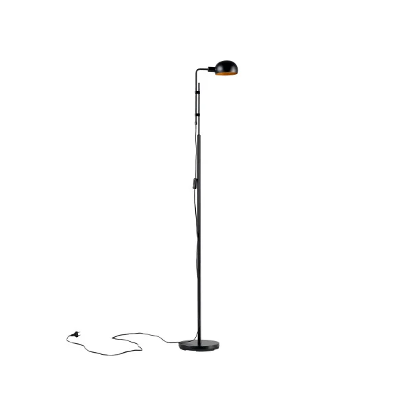 Lampadaire moderne noir hauteur 160 cm