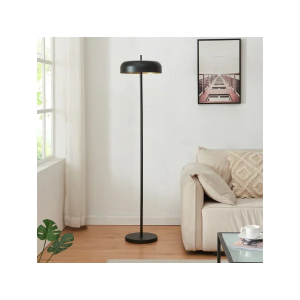Lampadaire Noir Industriel 159 cm avec 2 Douilles E27