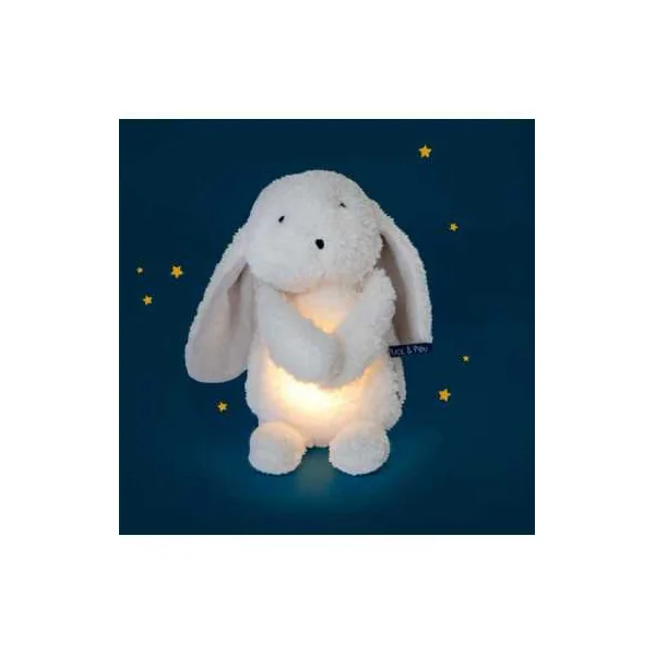 Lapin lumineux Puce & Pilou - Moulin Roty