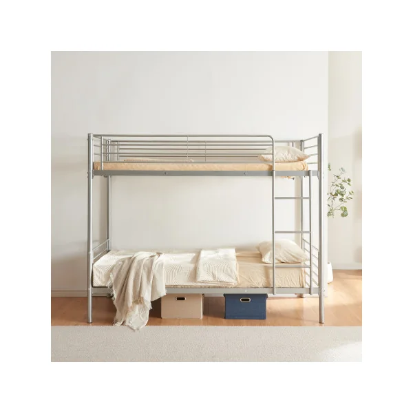Lit Superposé Acier 165 x 97 x 209 cm Métal Argent
