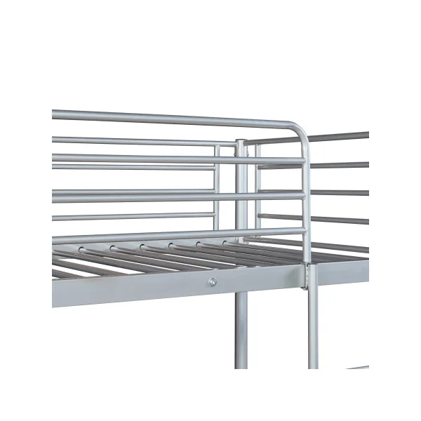 Lit Superposé Acier avec Matelas 165 x 97 x 209 cm Métal Argent