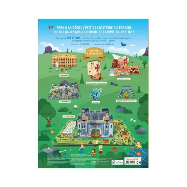 Livre Cherche et trouve 3D Dans le temps - Auzou