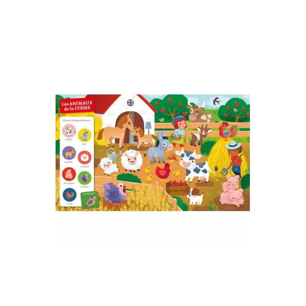 Livre Cherche et trouve des tout-petits Chez les animaux - Auzou