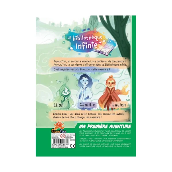 Livre Ma première aventure : La bibliothèque infinie