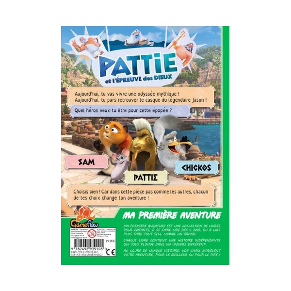 Livre Ma première aventure : Pattie et l'épreuve des dieux