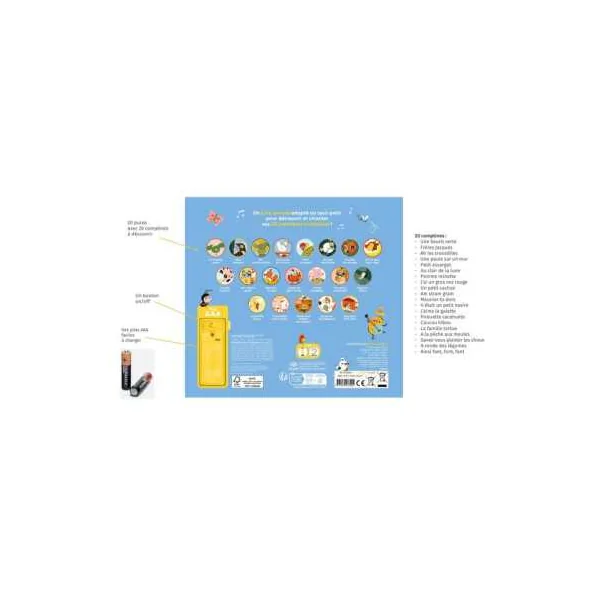 Livre sonore Mes toutes premières comptines - Auzou