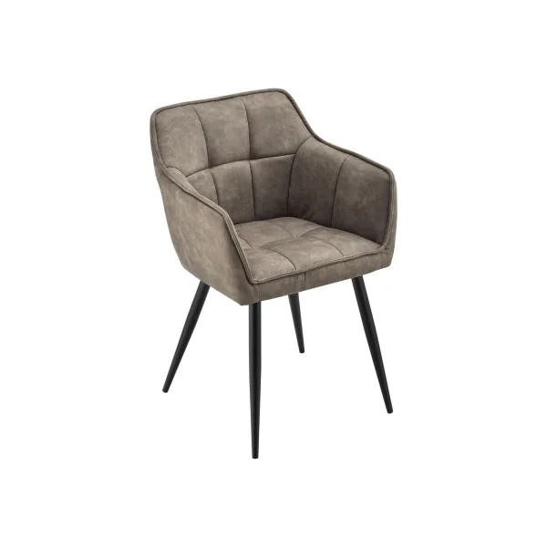 Lot 2 Chaises de Salle à Manger Taupe 57 x 53 x 81 cm