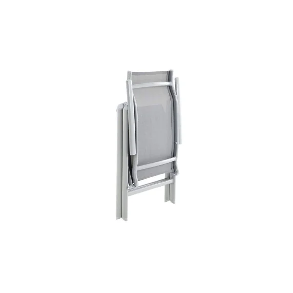 Lot 4 Chaises Pliantes Alu Gris Chaises Terrasse Chaises de Jardin