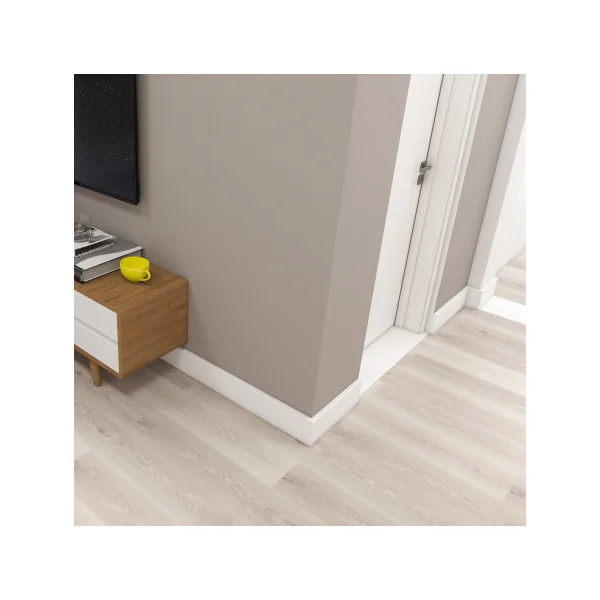 Lot de 16 Plinthes Blanches 195 x 7 cm