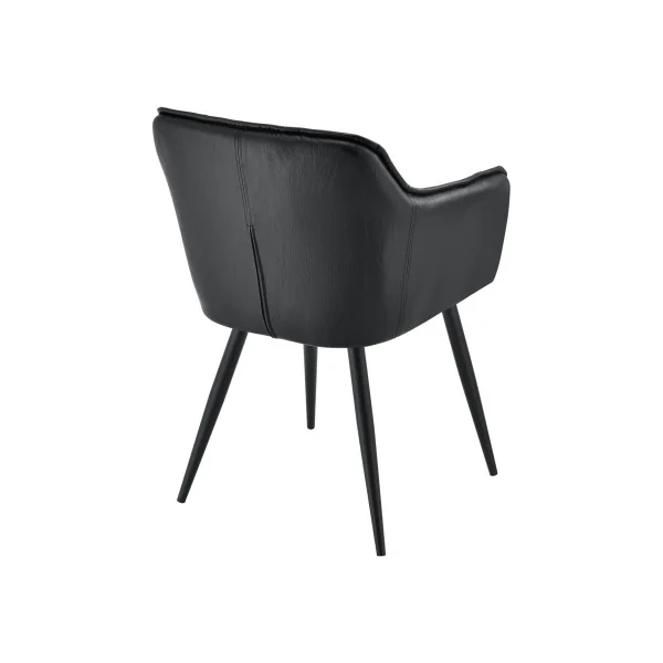 Lot de 2 Chaises de Salle à Manger 57 x 53 x 81 cm Noir