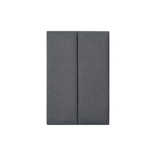 Lot de 2 Coussins Muraux 90 x 30 cm Gris Foncé