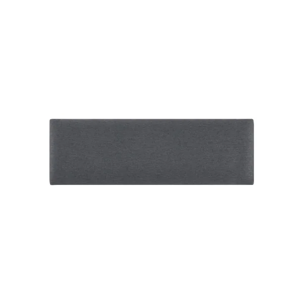 Lot de 2 Coussins Muraux 90 x 30 cm Gris Foncé