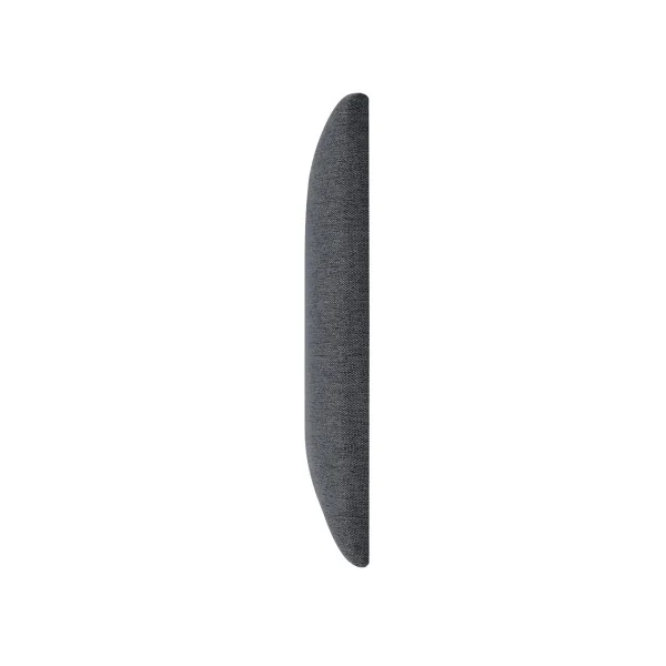 Lot de 2 Coussins Muraux 90 x 30 cm Gris Foncé