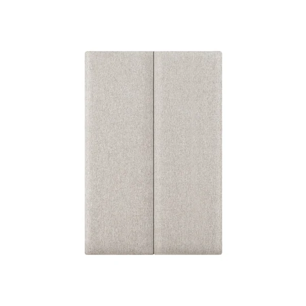 Lot de 2 Coussins Muraux 90 x 30 cm Gris