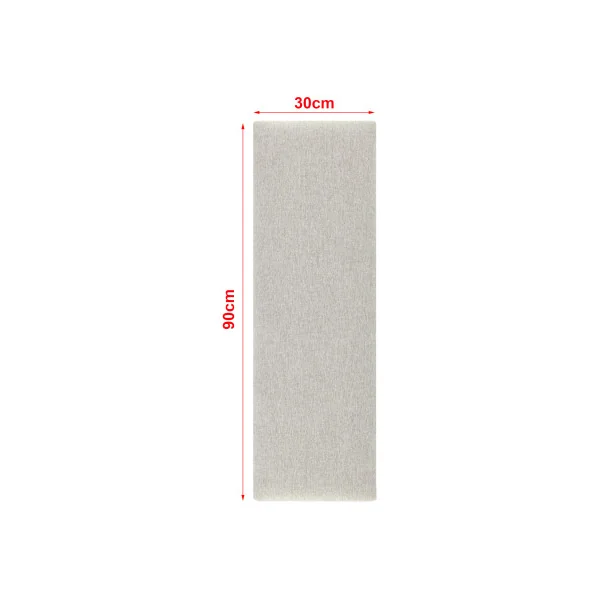 Lot de 2 Coussins Muraux 90 x 30 cm Gris