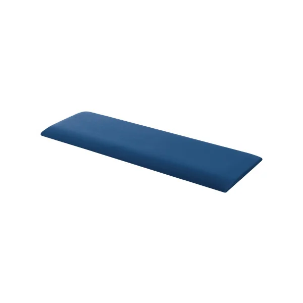 Lot de 2 Coussins Muraux en Velours 90 x 30 cm Bleu Marine