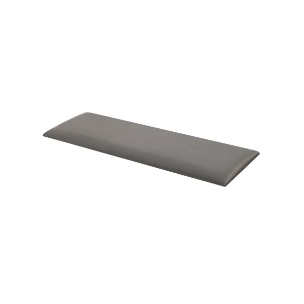 Lot de 2 Coussins Muraux en Velours 90 x 30 cm Gris Foncé