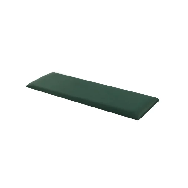 Lot de 2 Coussins Muraux en Velours 90 x 30 cm Vert Foncé