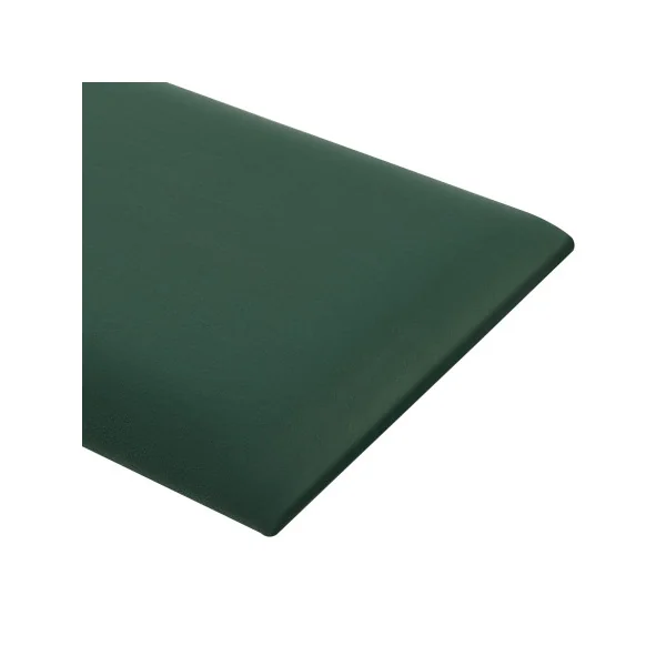 Lot de 3 Coussins Muraux en Velours 60 x 30 cm Vert Foncé