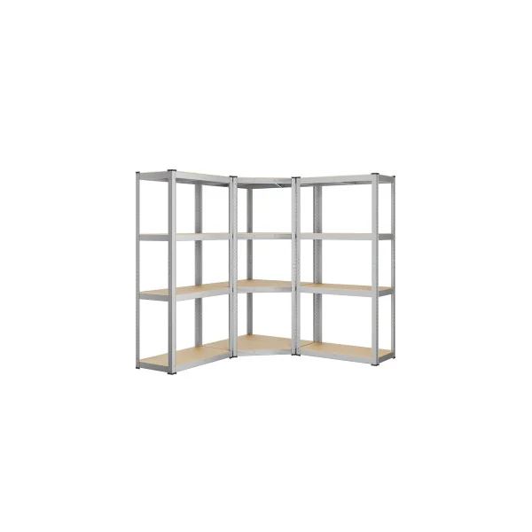 Lot de 3 Etagères de Rangement Charge Lourde 4 Niveaux Rack de Rangement