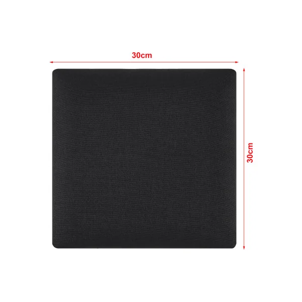Lot de 4 Coussins Muraux 30x30 cm Noir