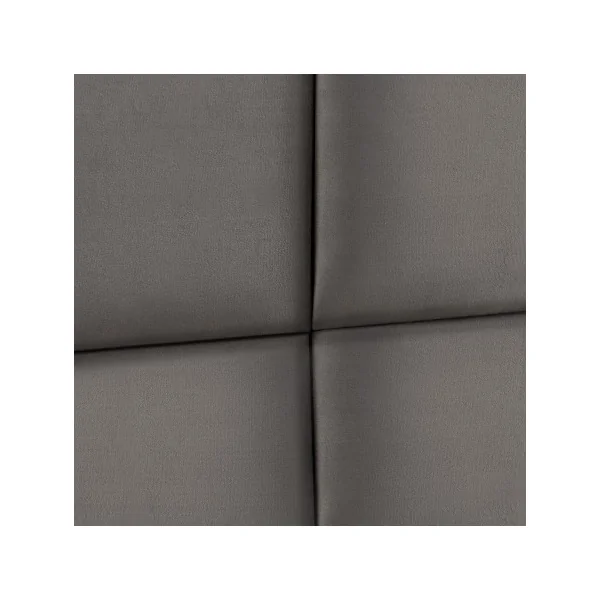 Lot de 4 Coussins Muraux en Velours 30 x 30 cm Gris Foncé