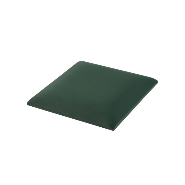 Lot de 4 Coussins Muraux en Velours 30 x 30 cm Vert Foncé