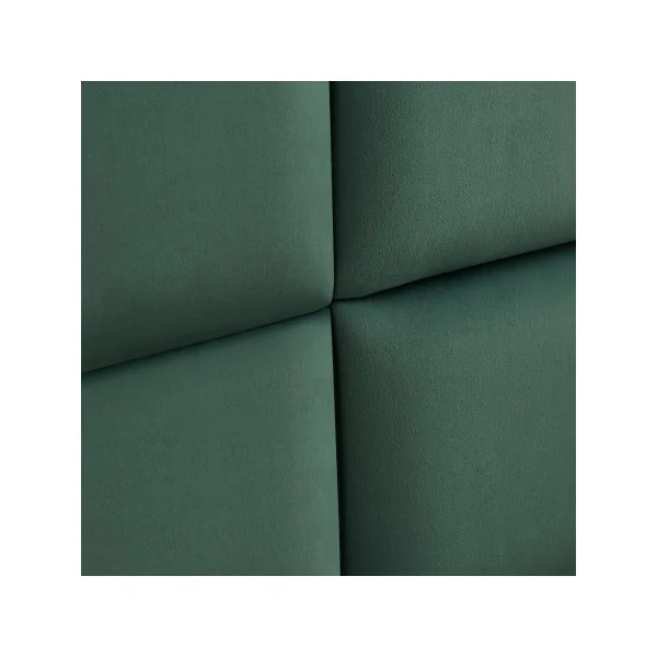 Lot de 4 Coussins Muraux en Velours 30 x 30 cm Vert Foncé