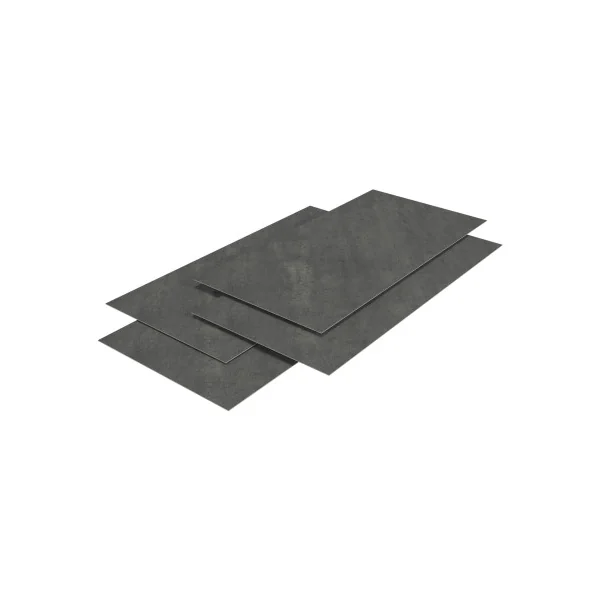 Lot de 4 Panneaux Muraux Décoratifs 120 x 60 cm Gris