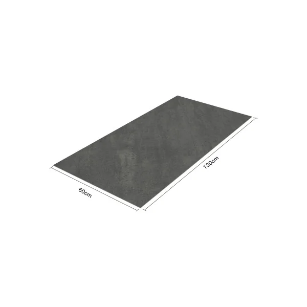 Lot de 4 Panneaux Muraux Décoratifs 120 x 60 cm Gris