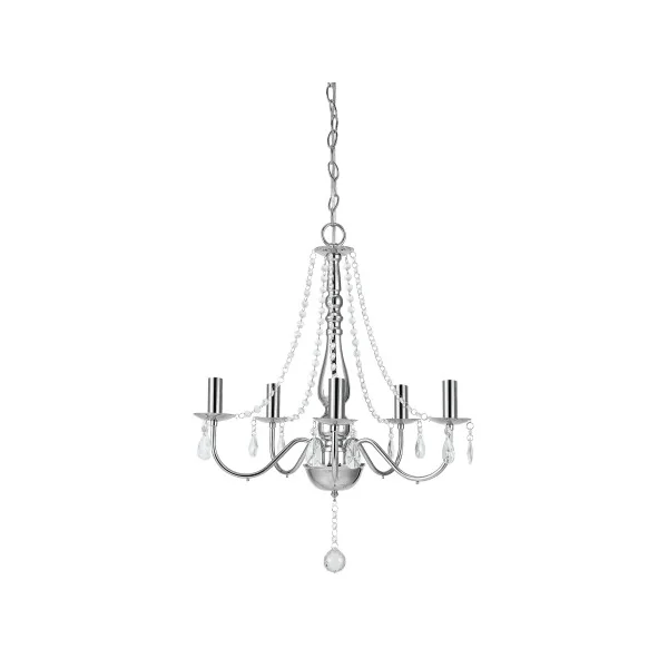 Lustre classique en métal et plastique, 52 cm