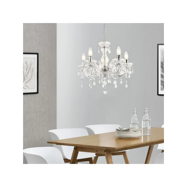 Lustre Suspendu Blanc Ø 35 cm