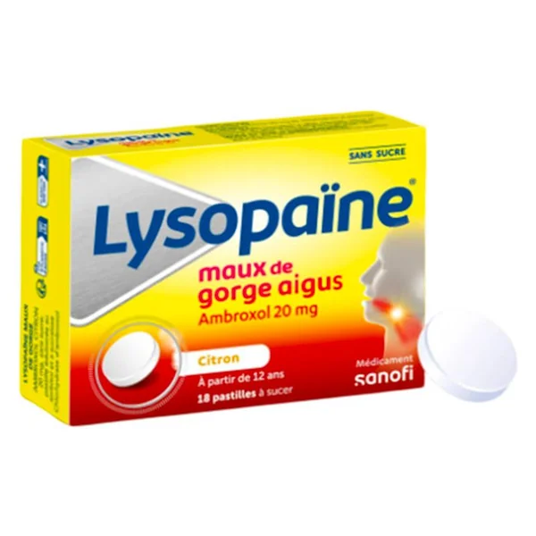 Lysopaïne Ambroxol 20 mg - 18 pastilles