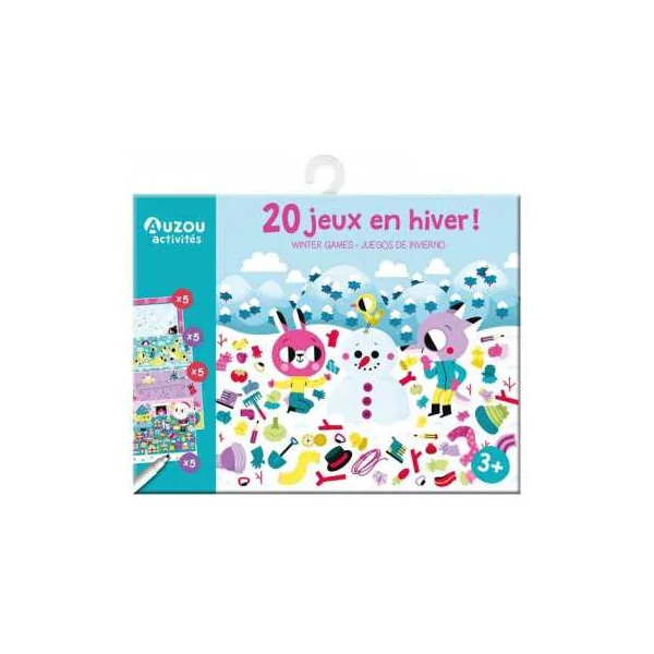Ma pochette de 20 jeux en hiver - Auzou